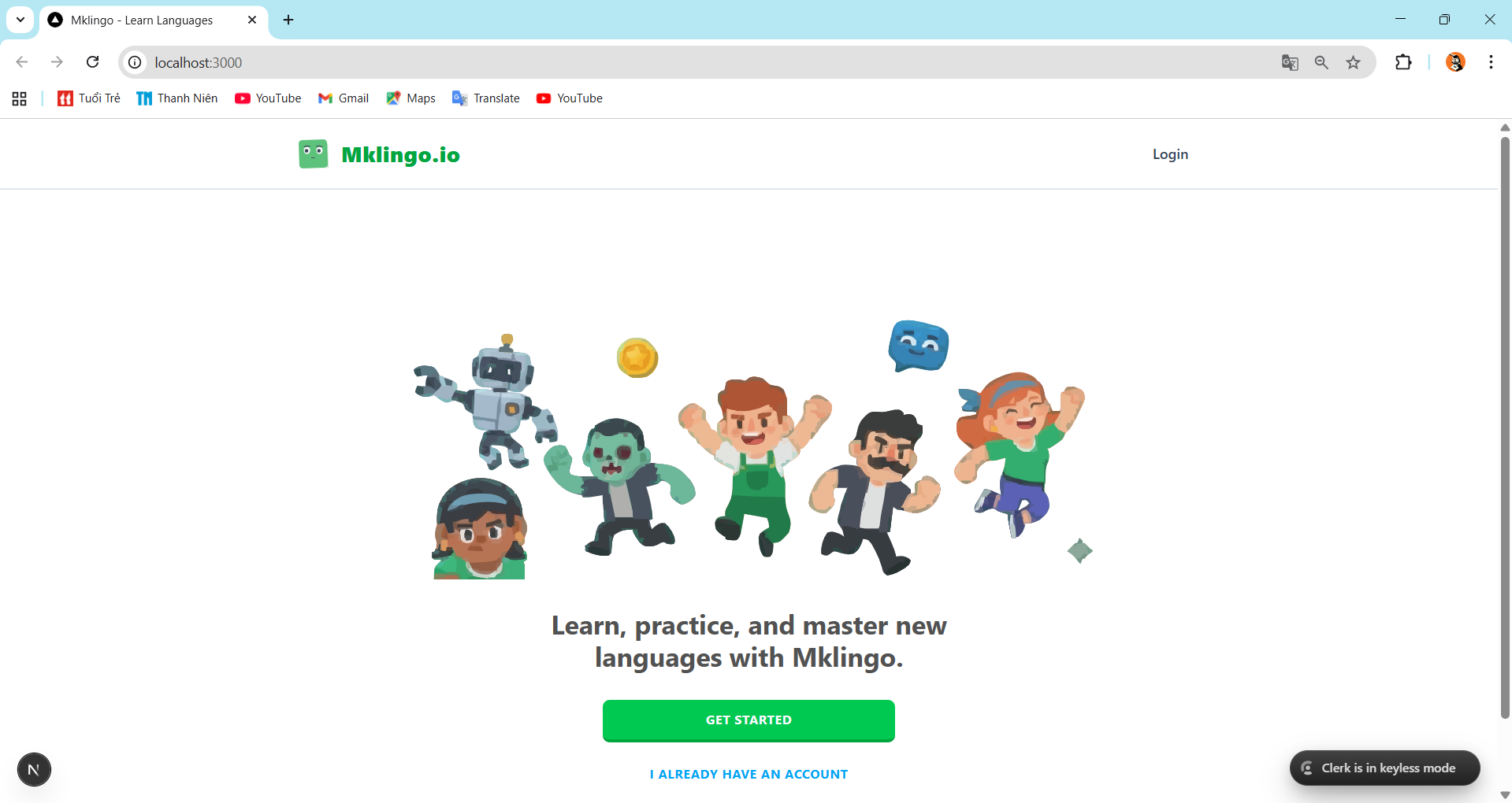 MKLingo - Next.js Language Learning Platform